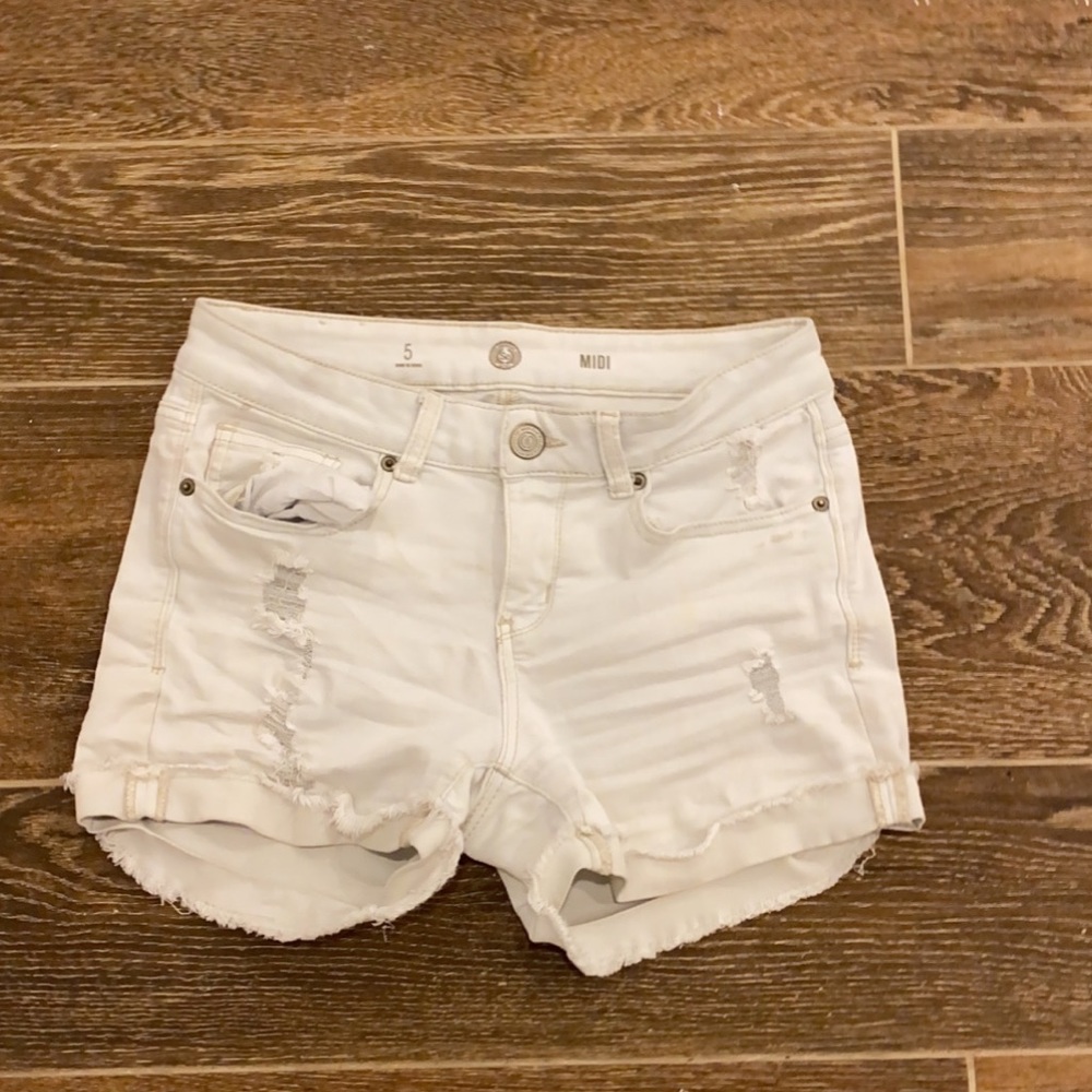 Cream Shorts